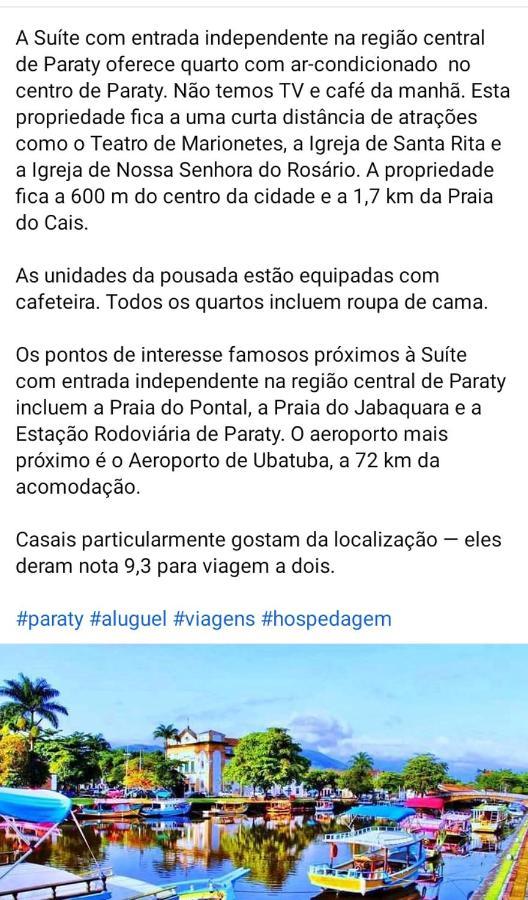 Suite Simples Com Entrada Independente Na Regiao Central De パラチ エクステリア 写真